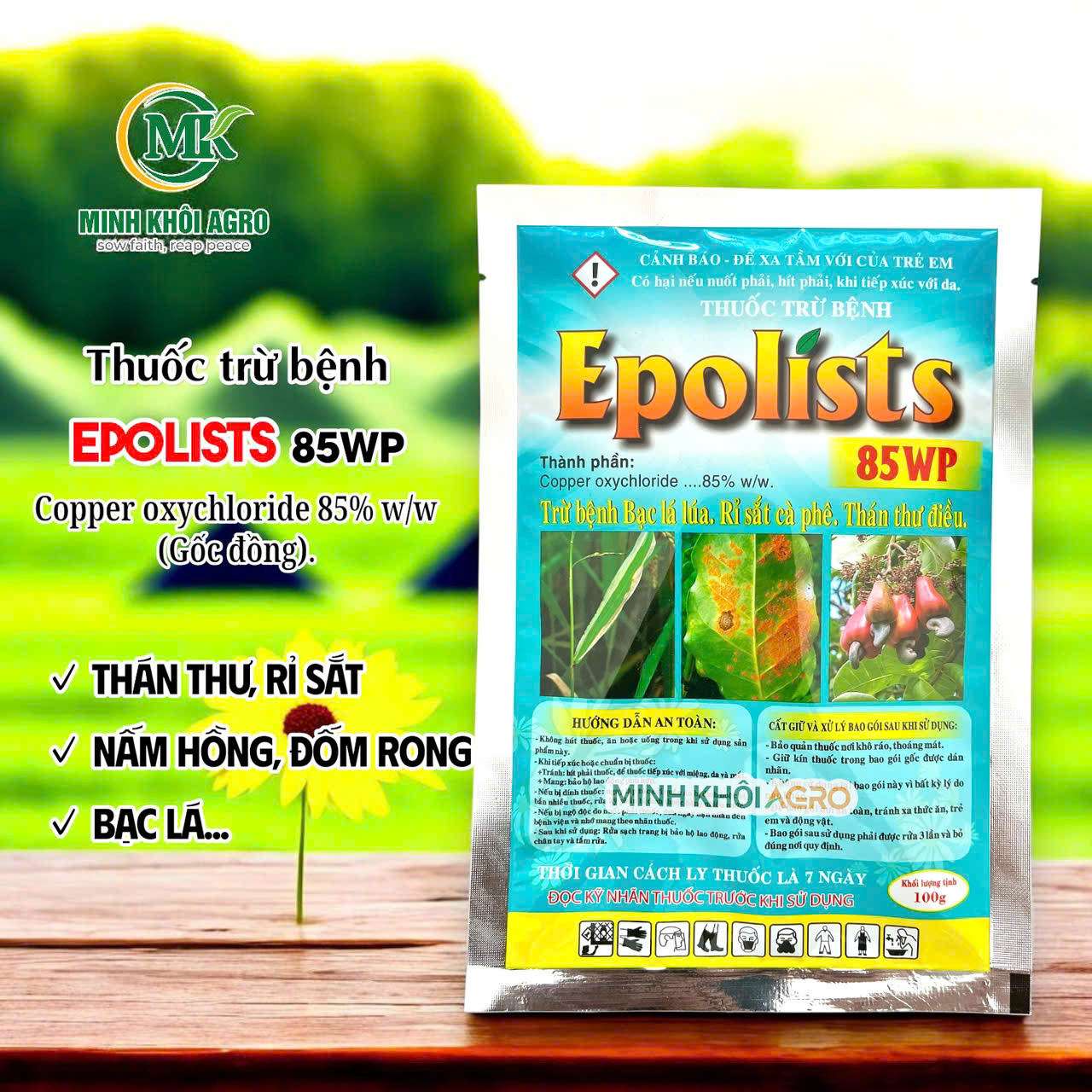 Thuốc trừ bệnh Epolists 85WP - Gói 100g